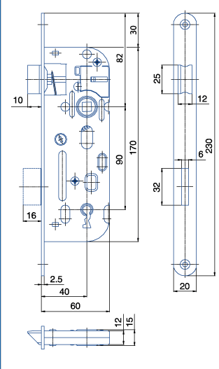 Zmok K6090/40/20mm HOBES 01-15 Zn P/