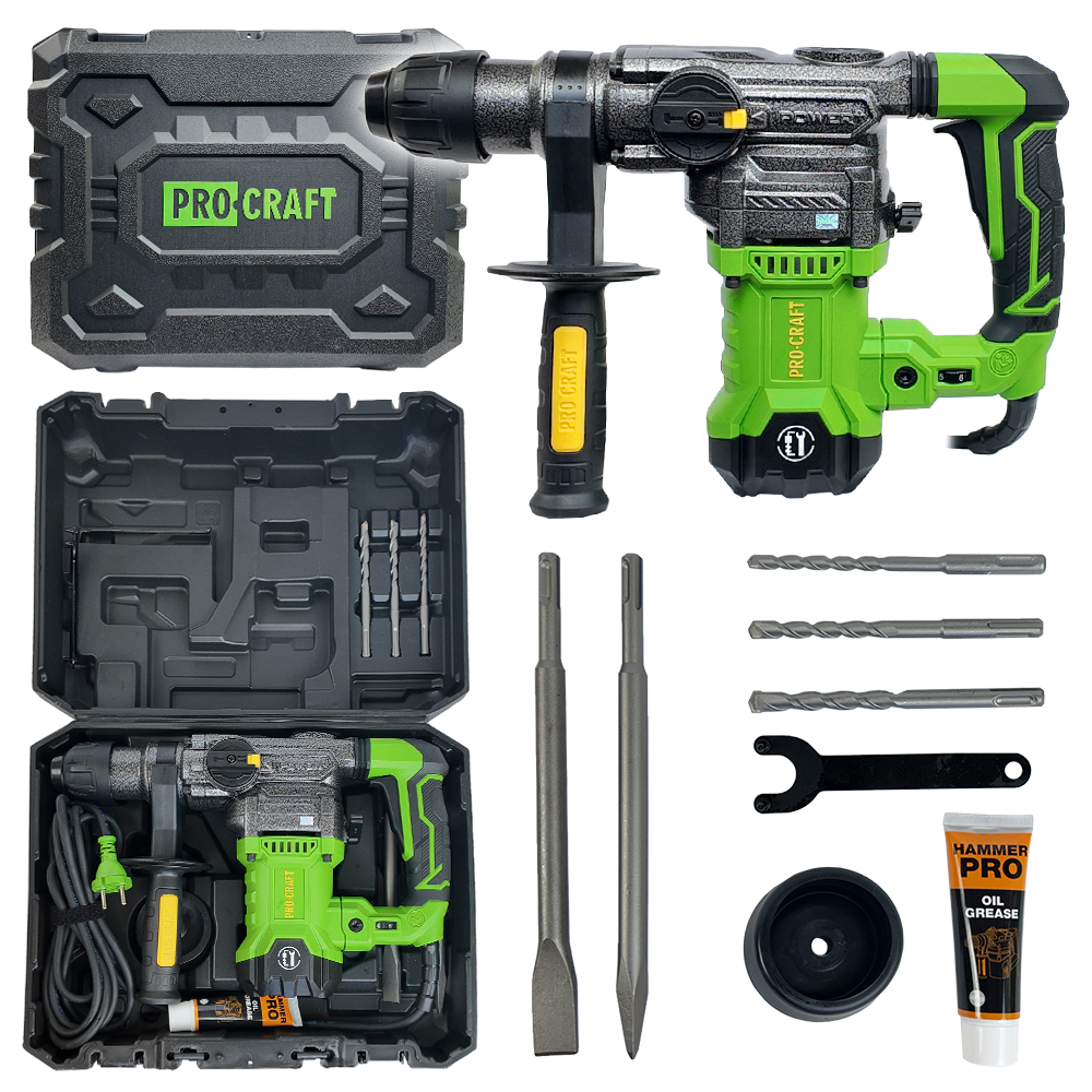 PROCRAFT BH1800 kombi kladivo 1050W 5,5J