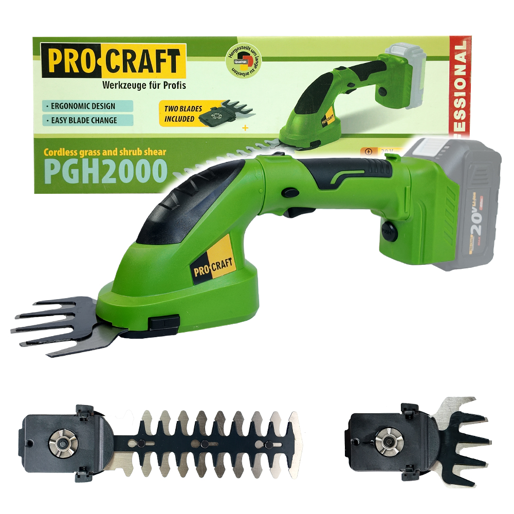 PROCRAFT PGH2000 aku nonice na trvu bez aku