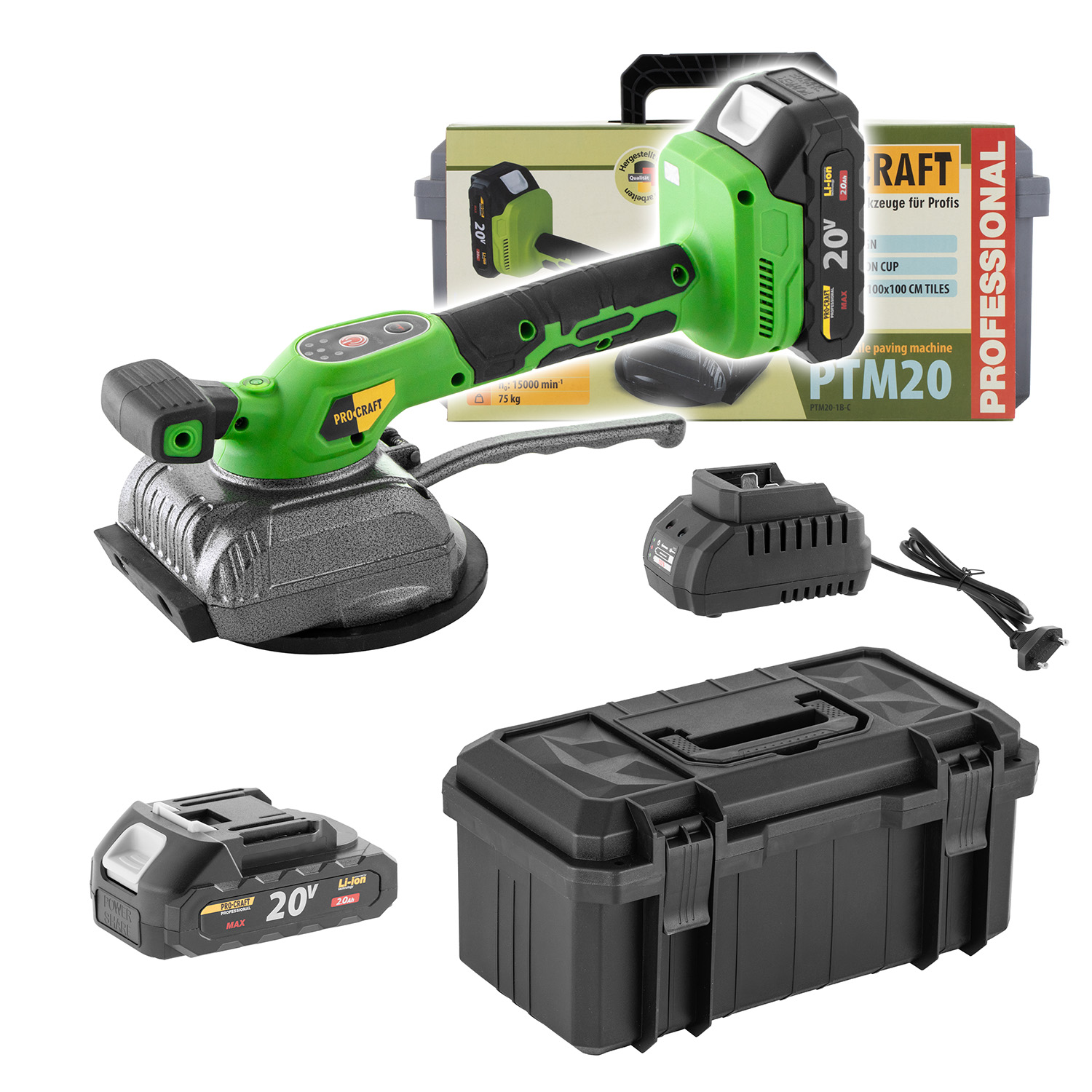 PROCRAFT PTM20-1b-c vibran prsavka na drabu a obklad
